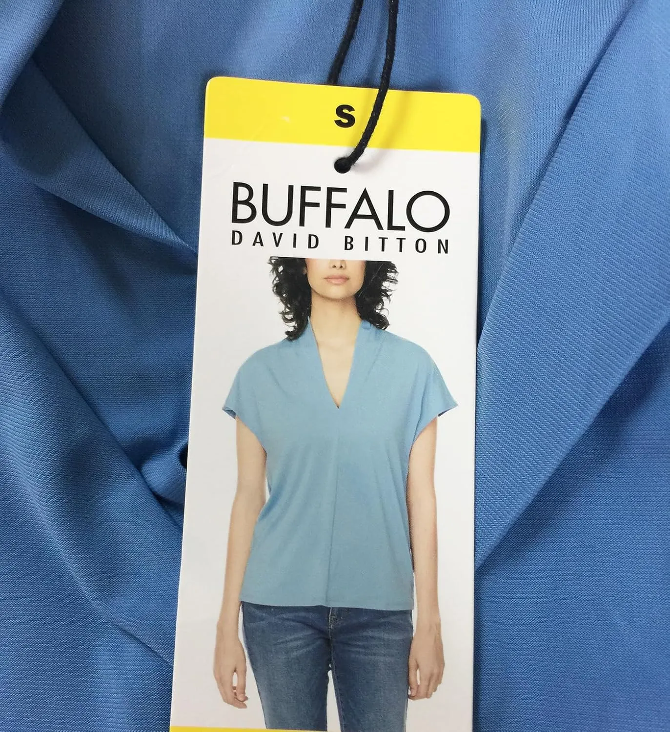 Buffalo David Bitton Ladies' V-Neck Comfort Fit Cap Sleeves Blouse