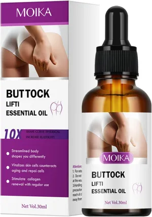Buttock Lifti Essential Oil,Butt Enhancement Oil Bum Enlargement & Tightening, for Firming & Push-Up Effect, Improves Saggy HIPS & Increases Size for Bigger Ones, for Women & Girls