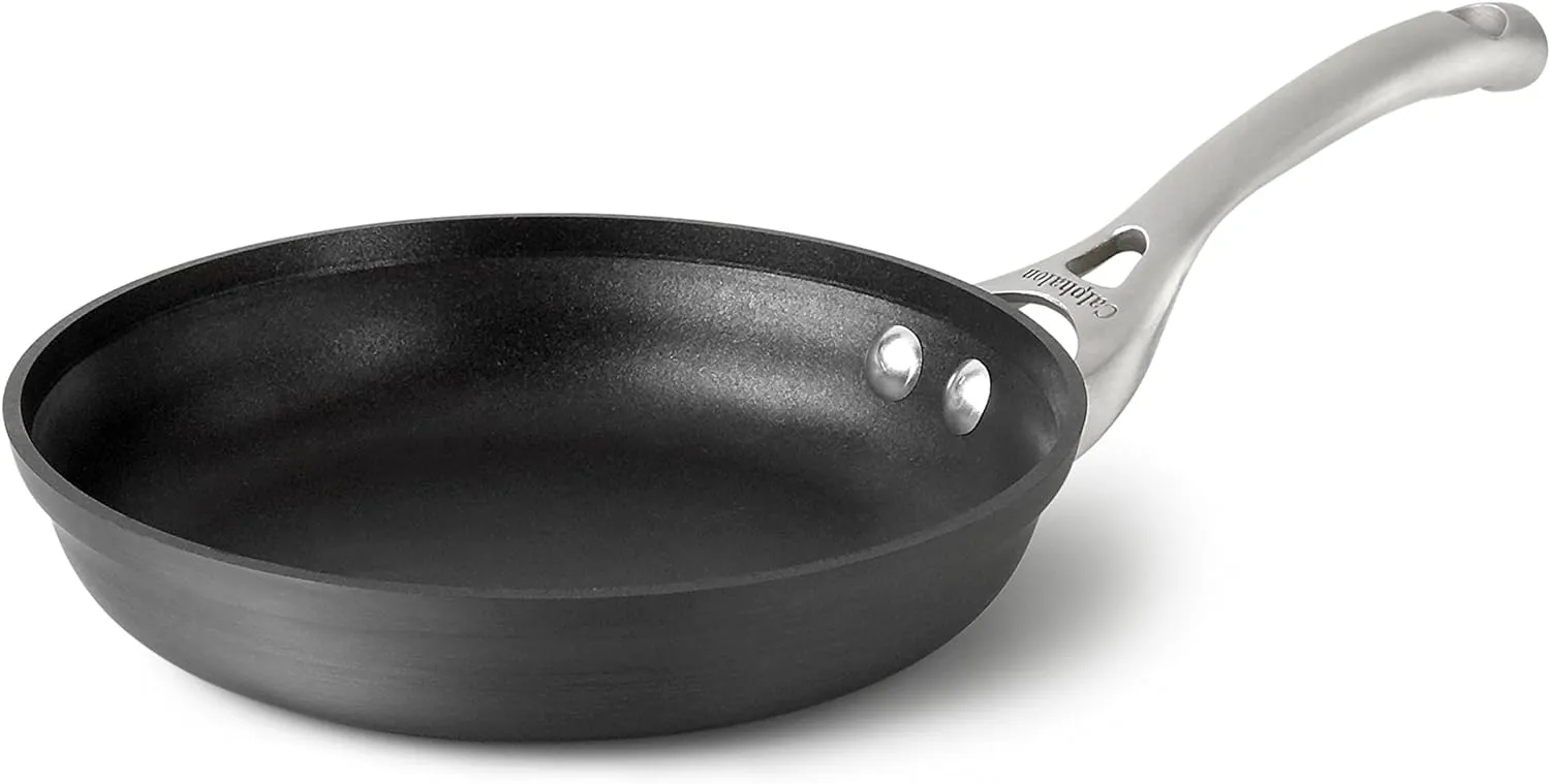 Calphalon Contemporary Hard-Anodized Aluminum Nonstick Cookware, Omelette Fry Pan, 8-Inch, Black