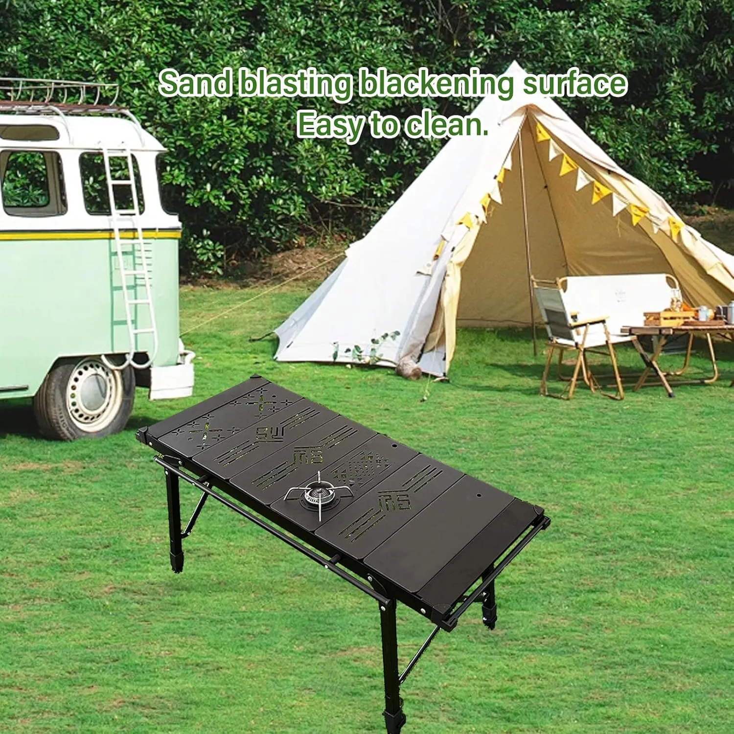 Camping IGT Table Board, Aluminum Alloy IGT Unit Board, Storage Bag, for Outdoor (Flat Tabletop)