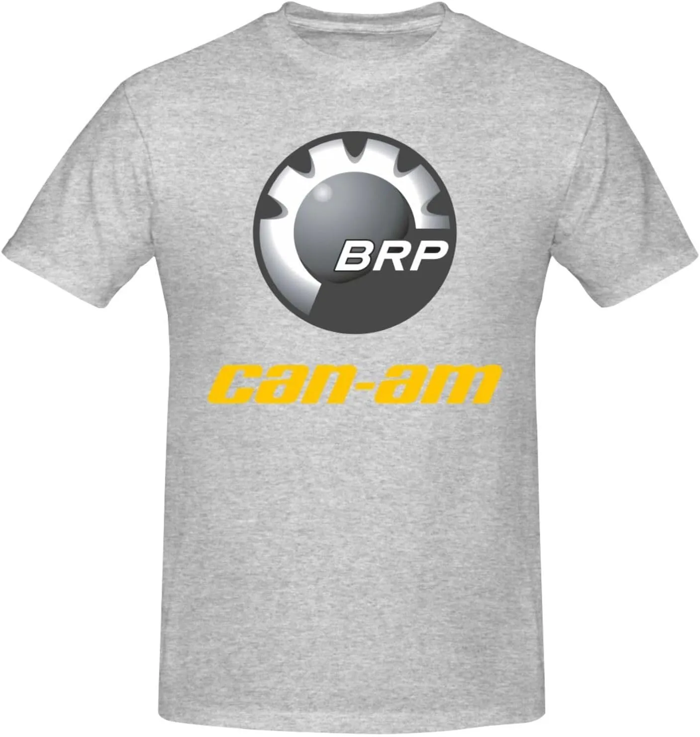 Can and am Casual Short Sleeved Men's Pure Cotton Round Neck T-Shirt Black