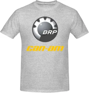 Can and am Casual Short Sleeved Men's Pure Cotton Round Neck T-Shirt Black