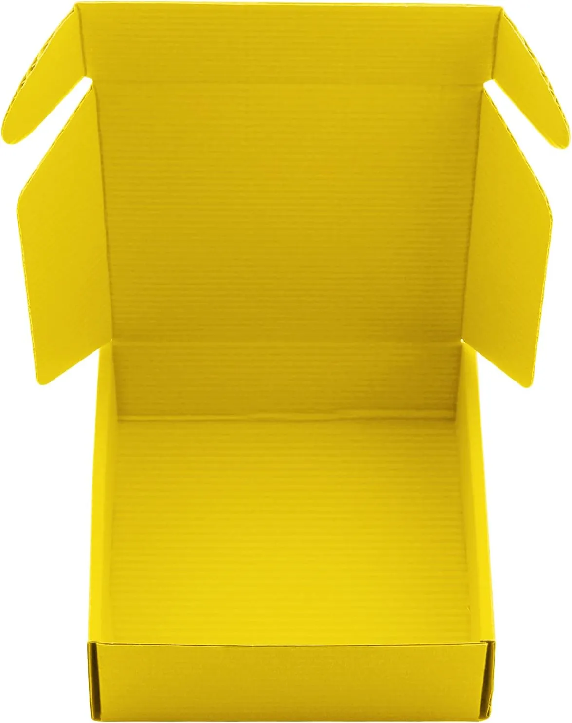 Cardboard Boxes Shipping Boxes,15 Pack Recyclable Corrugated Cardboard Box Small Mailing Storage Gift Boxes for Shipping, Mailing, Gifts Packaging, 6x6x2" (Yellow)