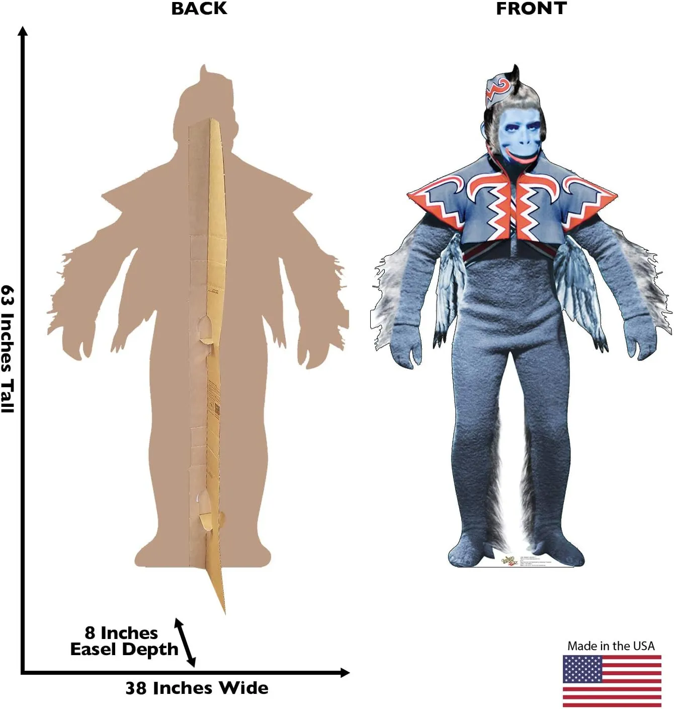 Cardboard People Winged Monkey Life Size Cardboard Cutout Standup - The Wizard of Oz 75th Anniversary (1939 Film)