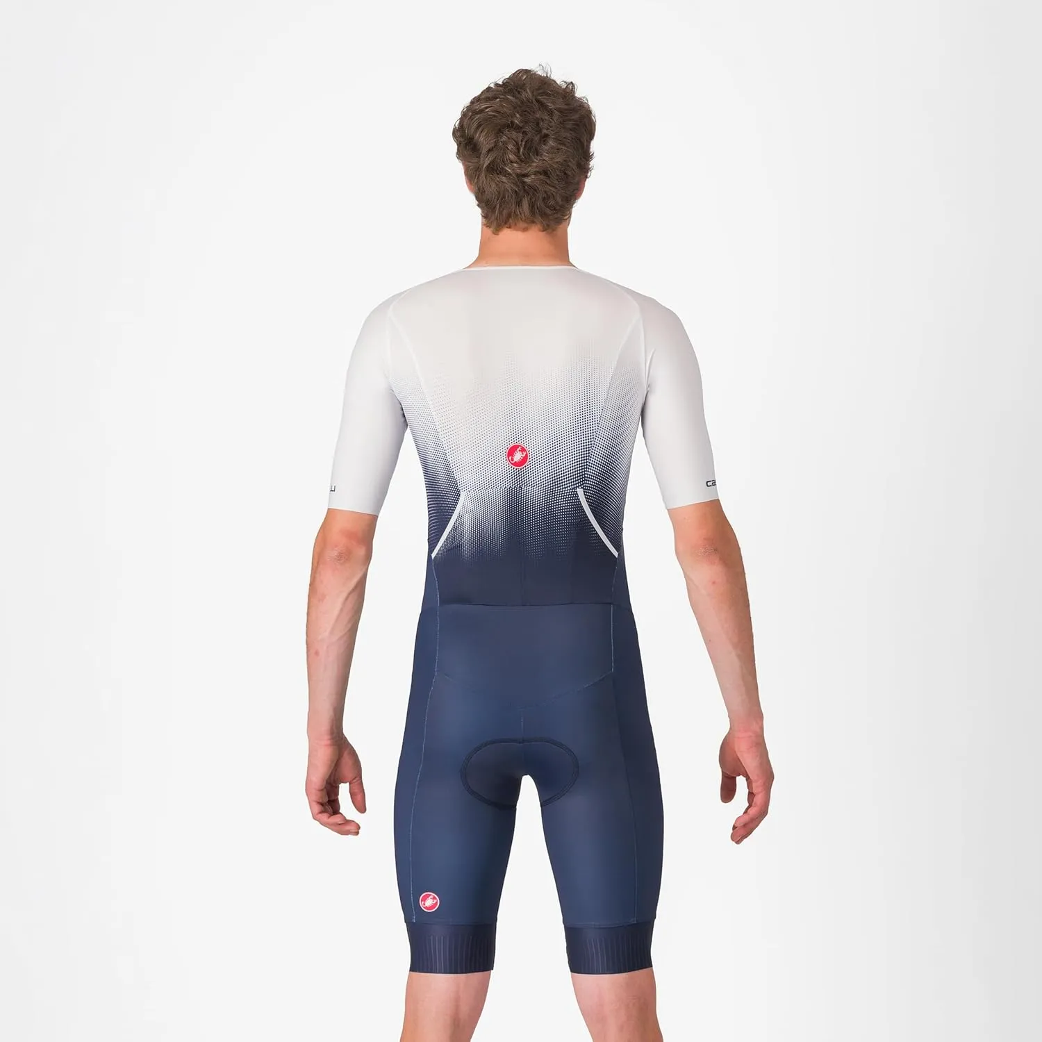 CASTELLI Men’s Core Tri Suit Short Sleeve, Cycling Race Swim Bike Run, Aerodynamic Triathlon Suit with Pockets