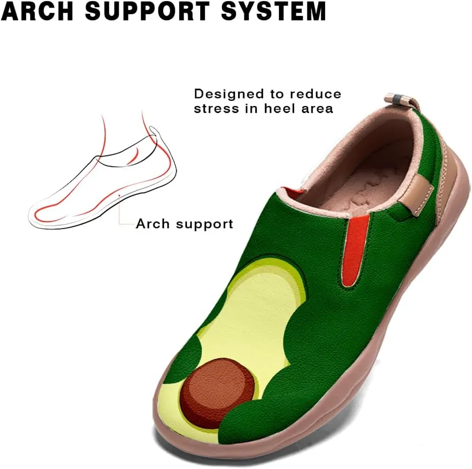 Casual Shoes for Women Art Painted Slip On Loafers Lightweight Fashion Travel Walking Sneaker