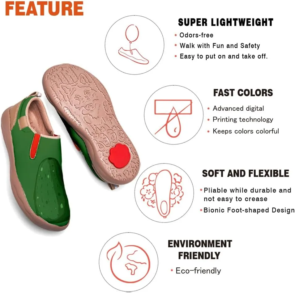 Casual Shoes for Women Art Painted Slip On Loafers Lightweight Fashion Travel Walking Sneaker