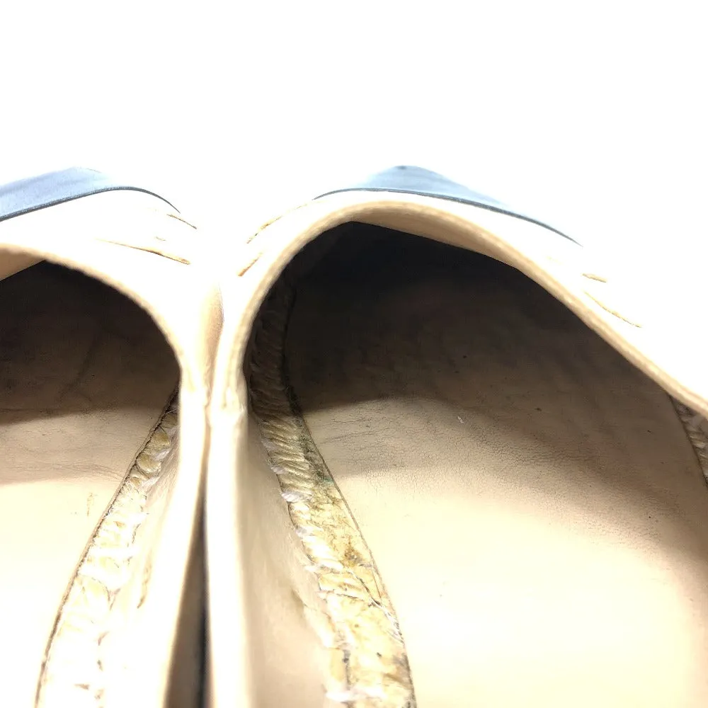 CHANEL Slip-on leather beige Espadrille M