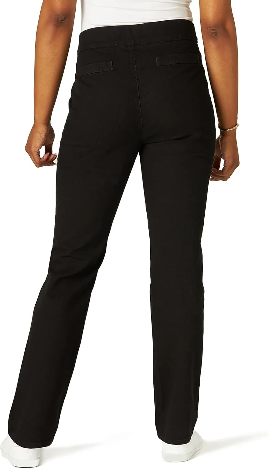 Chic Classic Collection Women's Easy-Fit Elastic-Waist Pant