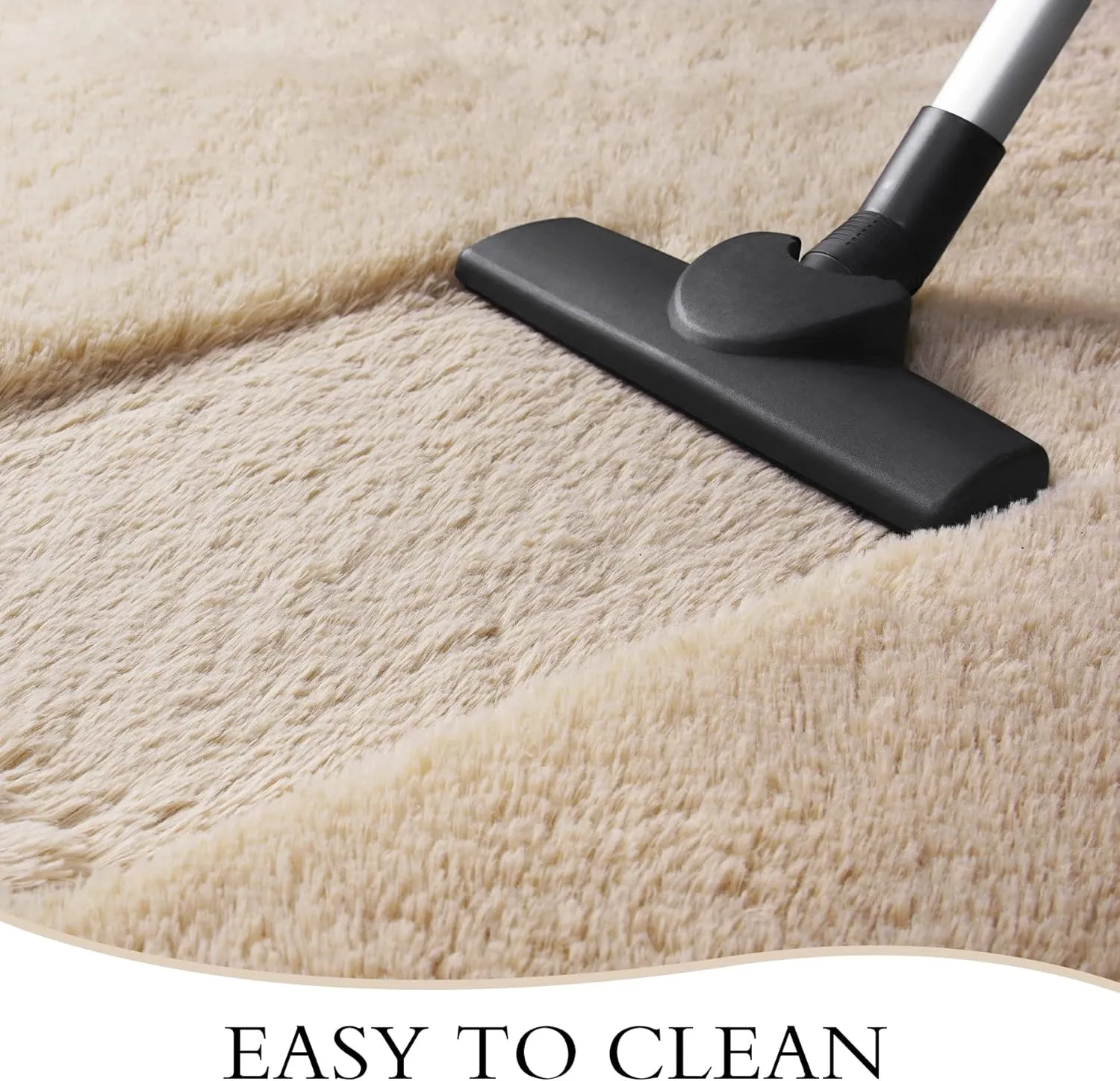 Chicrug Soft Runner Rug for Bedroom Living Room Plush Fluffy Rug 2x6 Feet, Shag Furry Runner Carpet Non Shedding for Nursery Children Kids Girls Room Home Decorative, Khaki