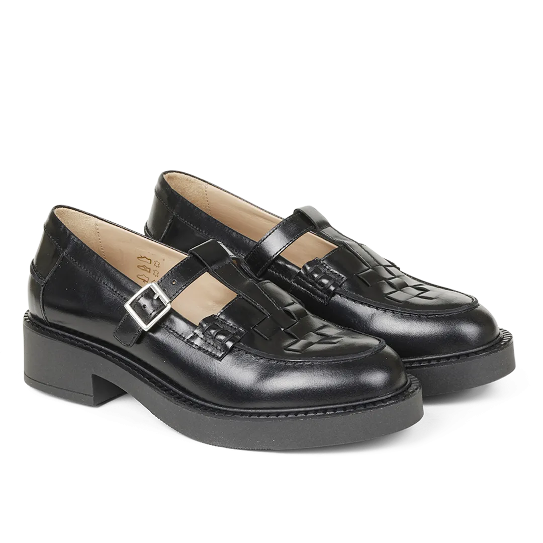 Chunky velvet loafer