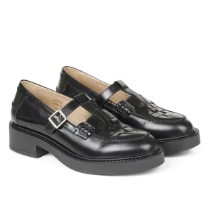 Chunky velvet loafer
