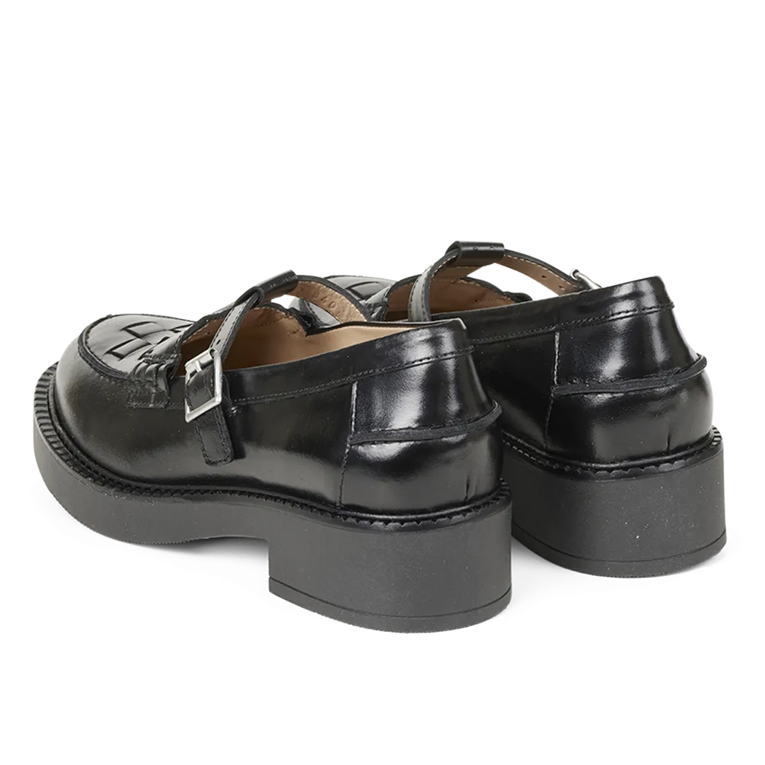 Chunky velvet loafer