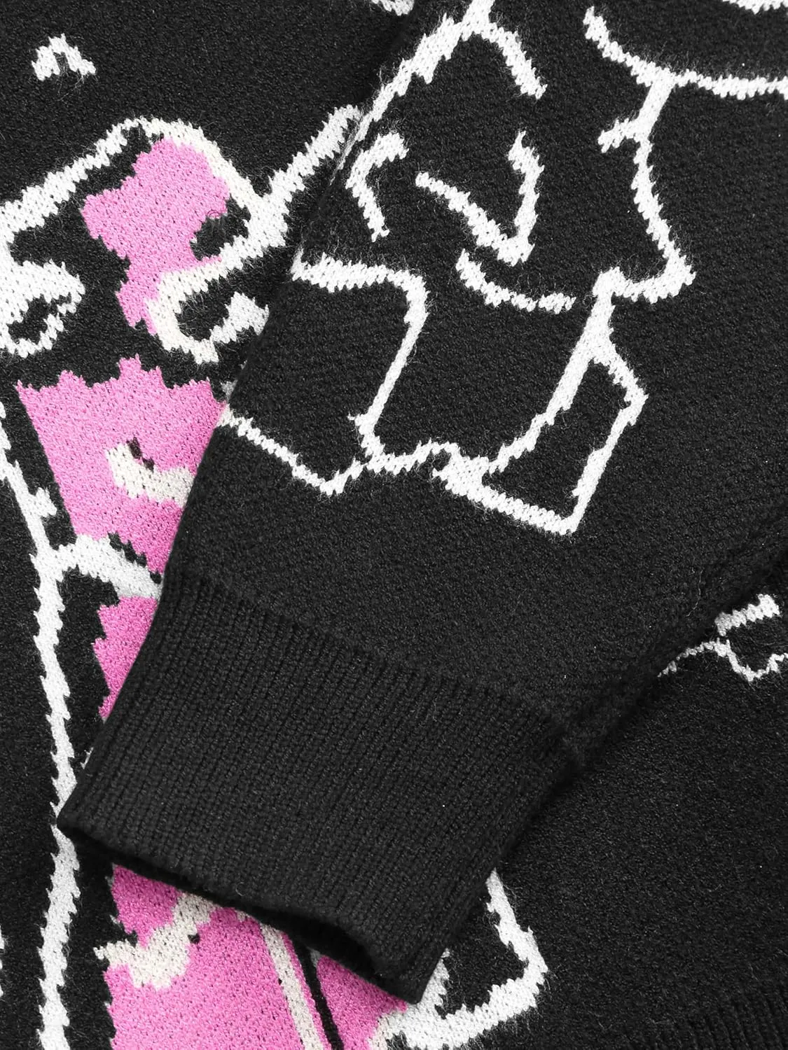 CIDER Women’s Dinosaur Cardigan Graphic Streetwear Cute Patterned Preppy Sweater
