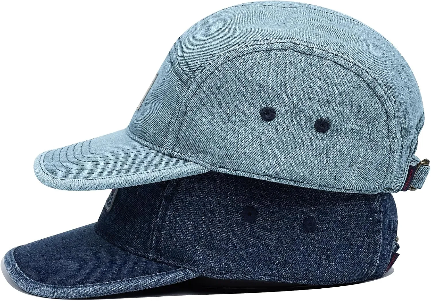 Clakllie 5 Panel Flat Brim Baseball Cap - Washed Cotton, Vintage Dad Hat for Men & Women Street Style Trucker Cap Hip Hop Hat