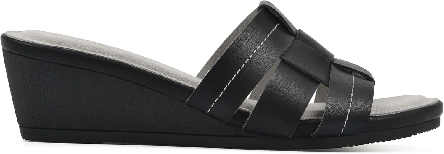 CLIFFS BY WHITE MOUNTAIN Women's Candyce Wedge Sandal