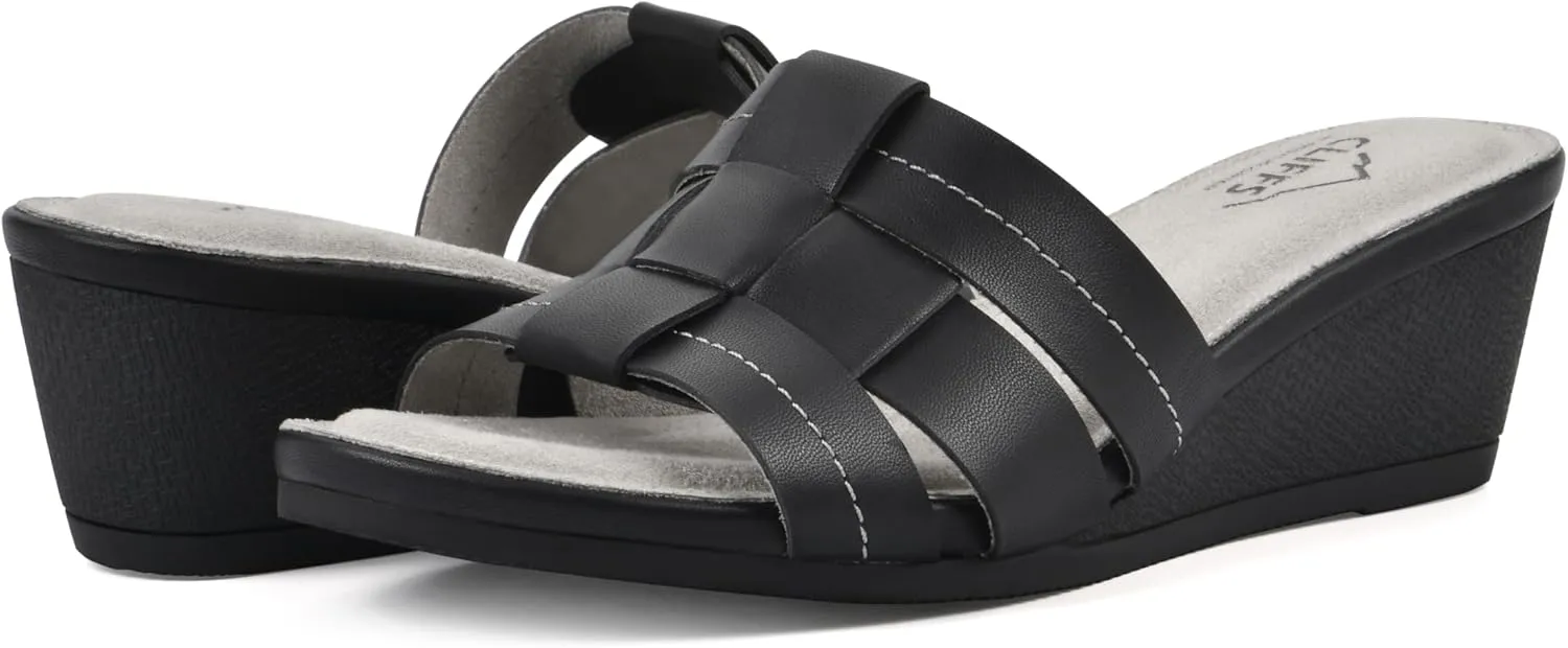 CLIFFS BY WHITE MOUNTAIN Women's Candyce Wedge Sandal