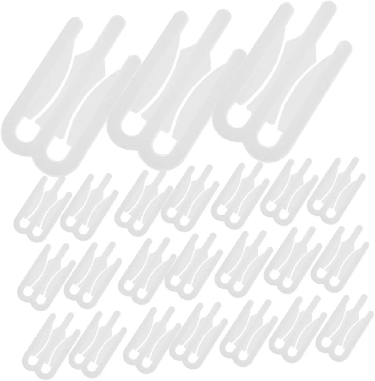Cloth Clips for Hanging 200pcs Blue Clothes Pins Shirt Folding Clamps Garment Fixing Clips Bulk Pack