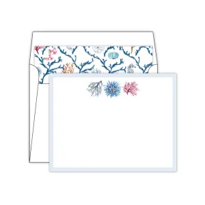 Coastal Blue Coral Trio & Trellis Social Set