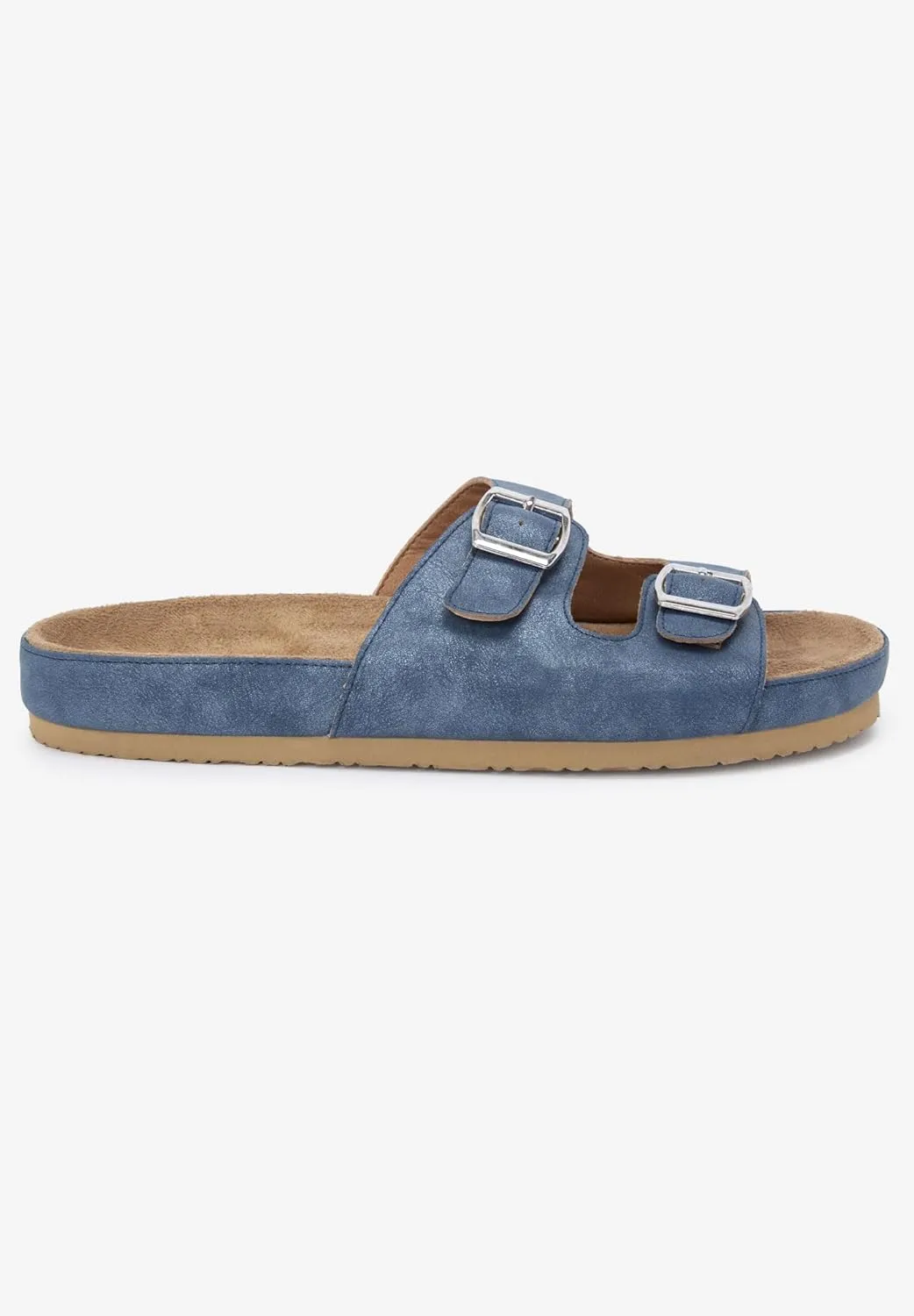 Comfortview Women's Wide Width The Maxi Footbed Sandal