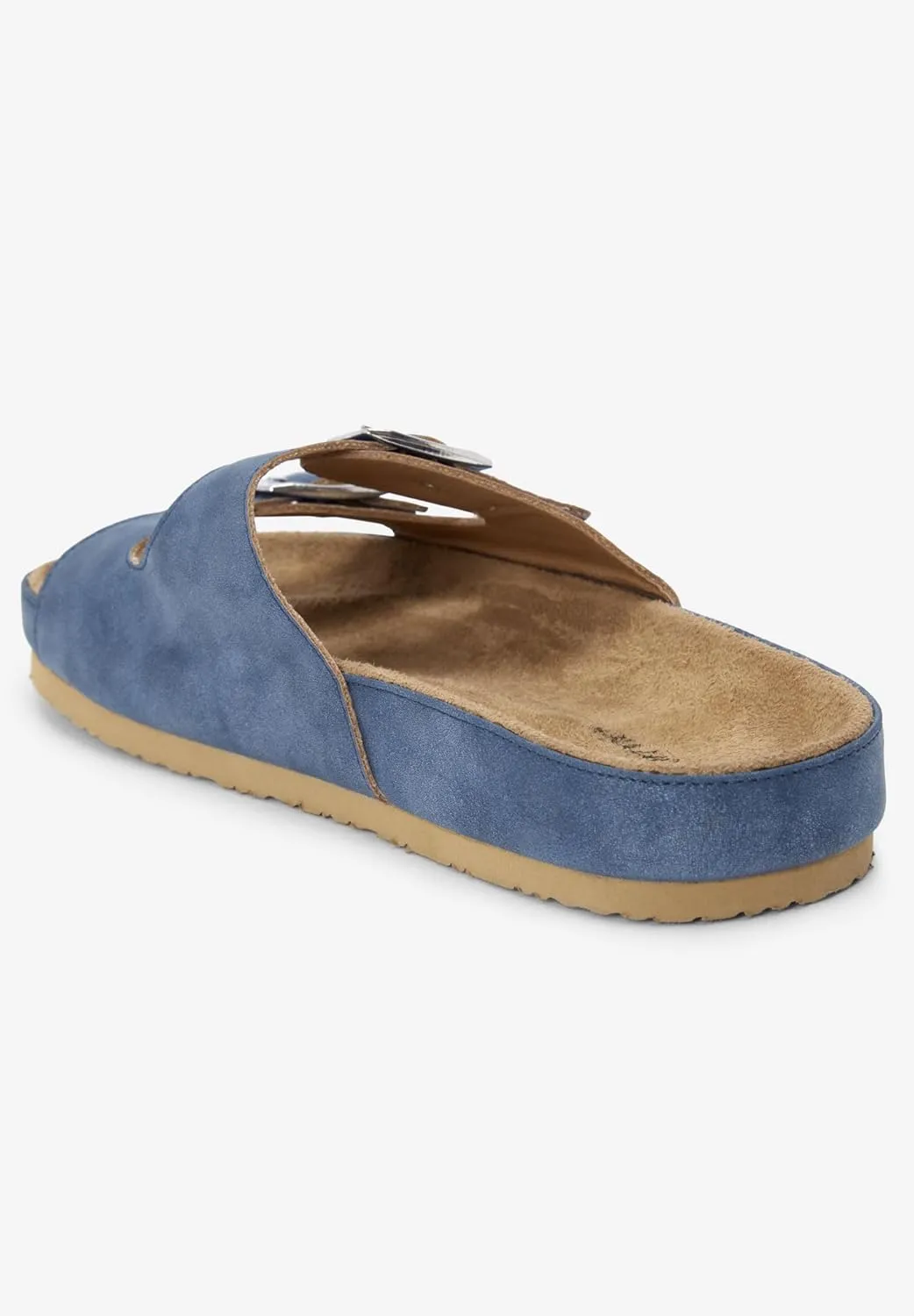 Comfortview Women's Wide Width The Maxi Footbed Sandal