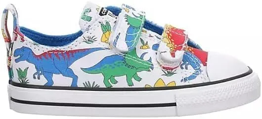 Converse Unisex-Child Chuck Taylor All Star Dino Party Easy on (Infant/Toddler) Sneaker