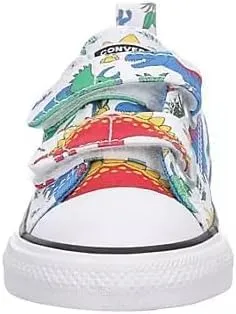 Converse Unisex-Child Chuck Taylor All Star Dino Party Easy on (Infant/Toddler) Sneaker