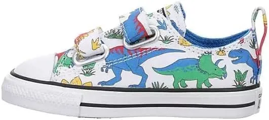 Converse Unisex-Child Chuck Taylor All Star Dino Party Easy on (Infant/Toddler) Sneaker