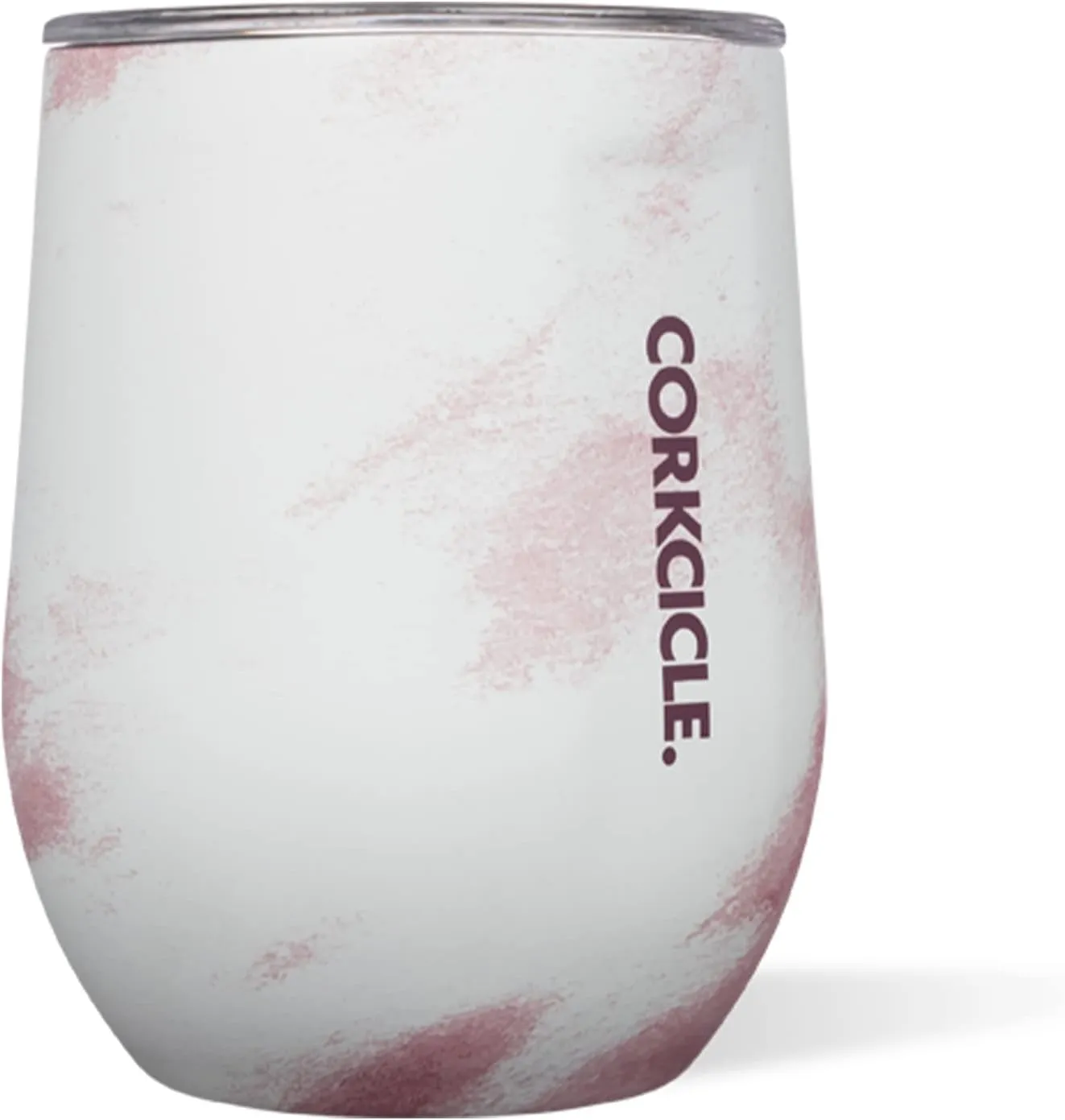 Corkcicle Disney 12 Ounce Triple Insulated Stainless Steel Stemless Travel Cup with Lid and Silicone Bottom for Hot and Cold Drinks, Minnie Tie Dye