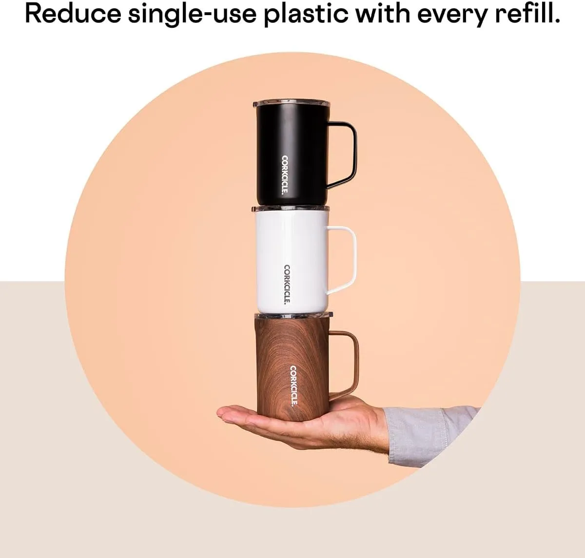 Corkcicle x Rifle Paper Co. Triple Insulated Coffee Mug with Lid and Handle, Garden Party, 16 oz – Stainless Steel Travel Mug Keeps Beverages Hot for 3  Hours – Non-Slip, Easy-Grip, Spill-Resistant