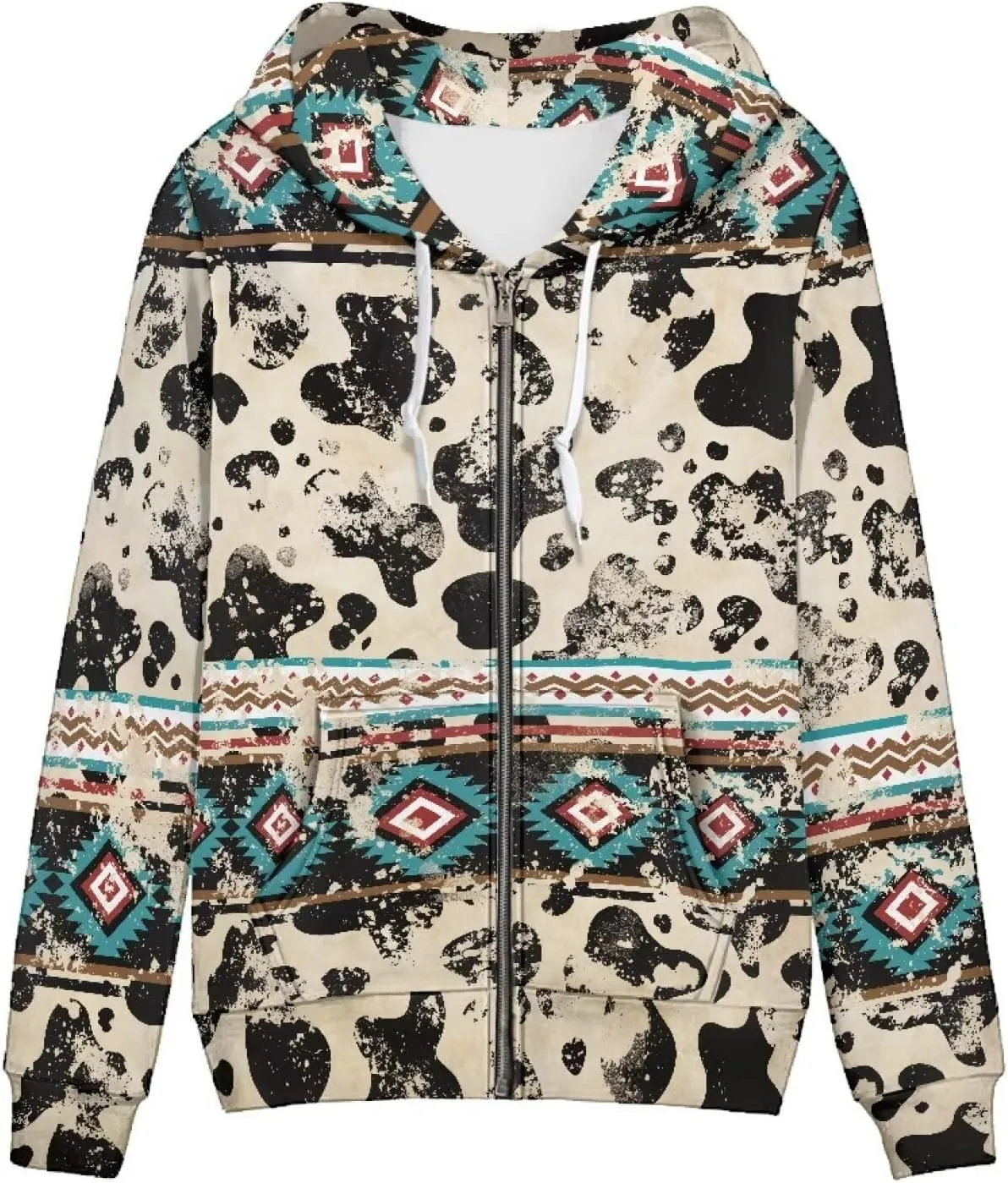 Cozeyat Women Long Sleeves Hoodies Coat for Winter Fall Softy Sweatshirts with Pockets Loose Fit Jacket,Size XS-5XL