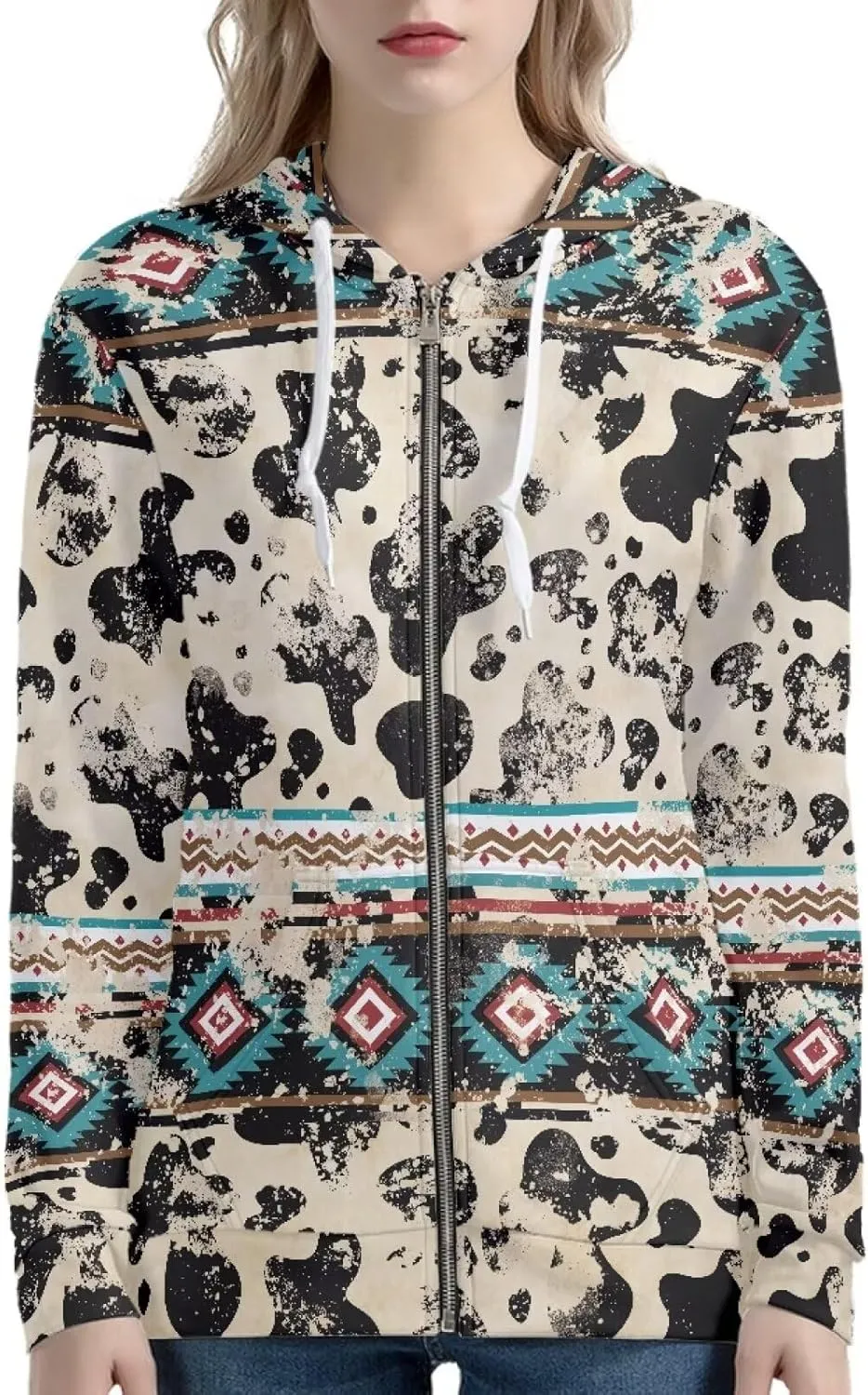 Cozeyat Women Long Sleeves Hoodies Coat for Winter Fall Softy Sweatshirts with Pockets Loose Fit Jacket,Size XS-5XL