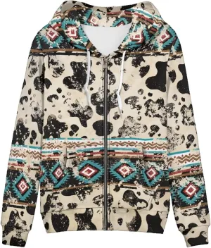 Cozeyat Women Long Sleeves Hoodies Coat for Winter Fall Softy Sweatshirts with Pockets Loose Fit Jacket,Size XS-5XL