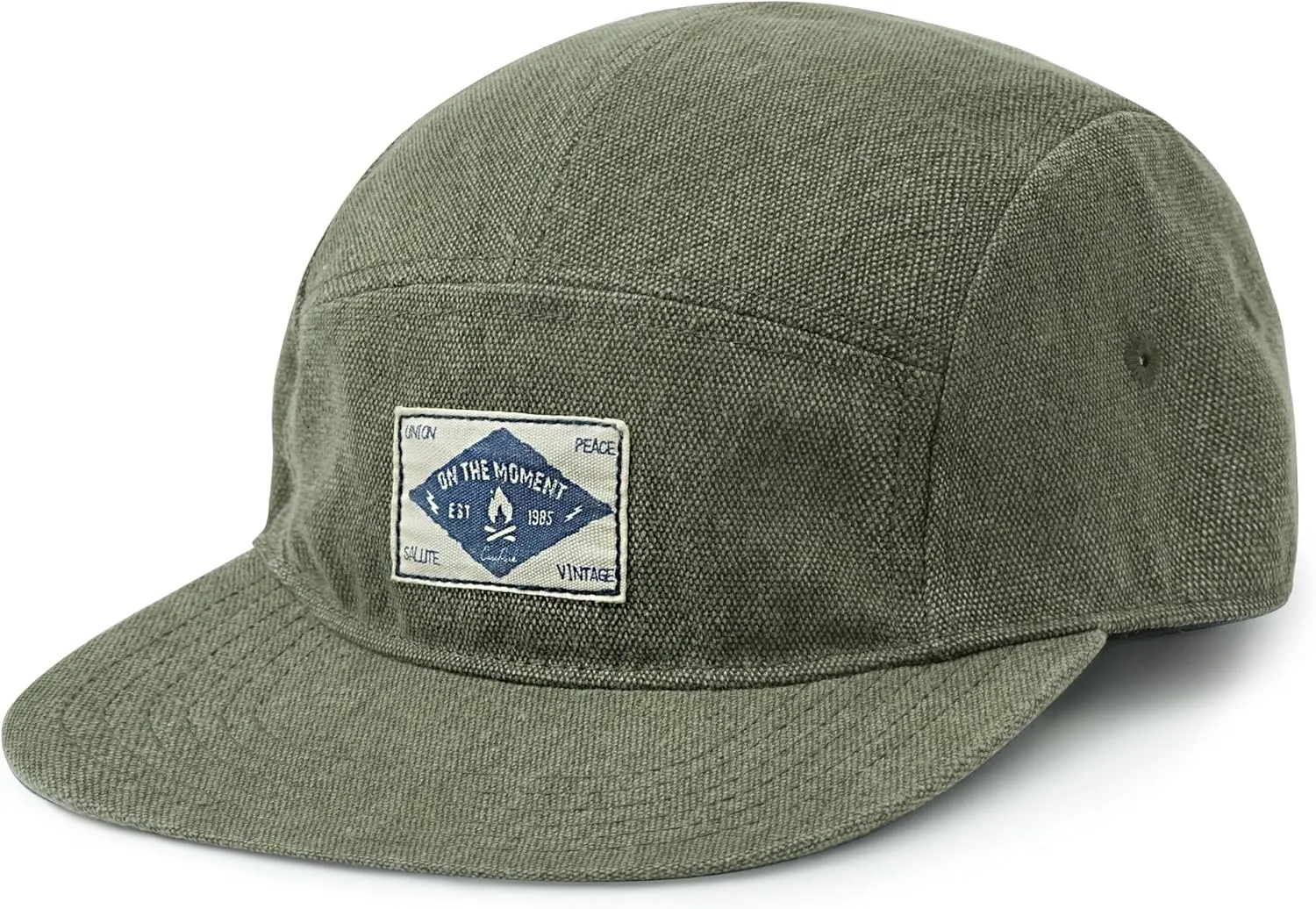 Croogo 5 Panel Hat Flat Brim Baseball Cap Snapback Hats for Men Vintage Trucker Dad Hat Hip Hop Street Style Skateboard Hats