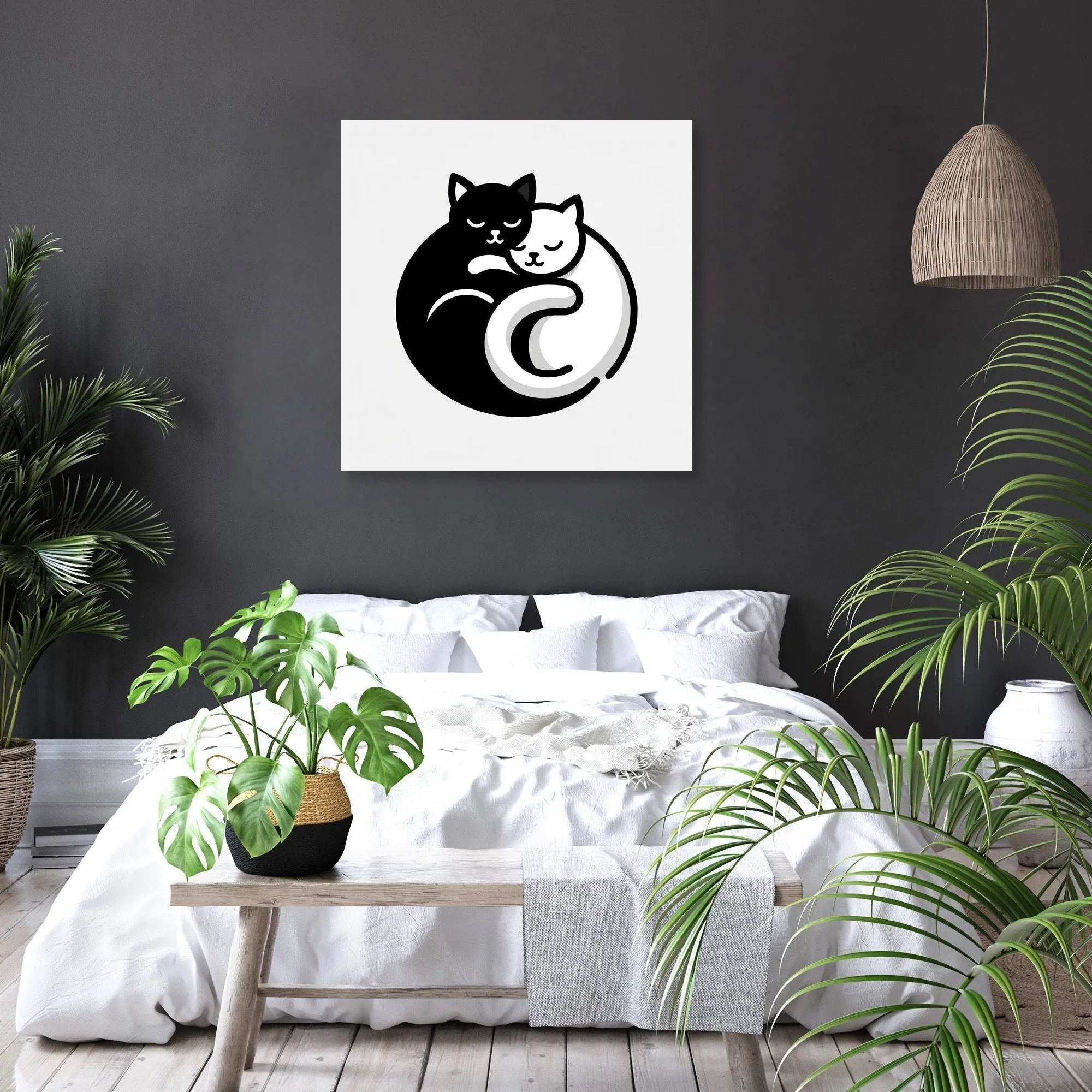 Cuddling Cats Canvas