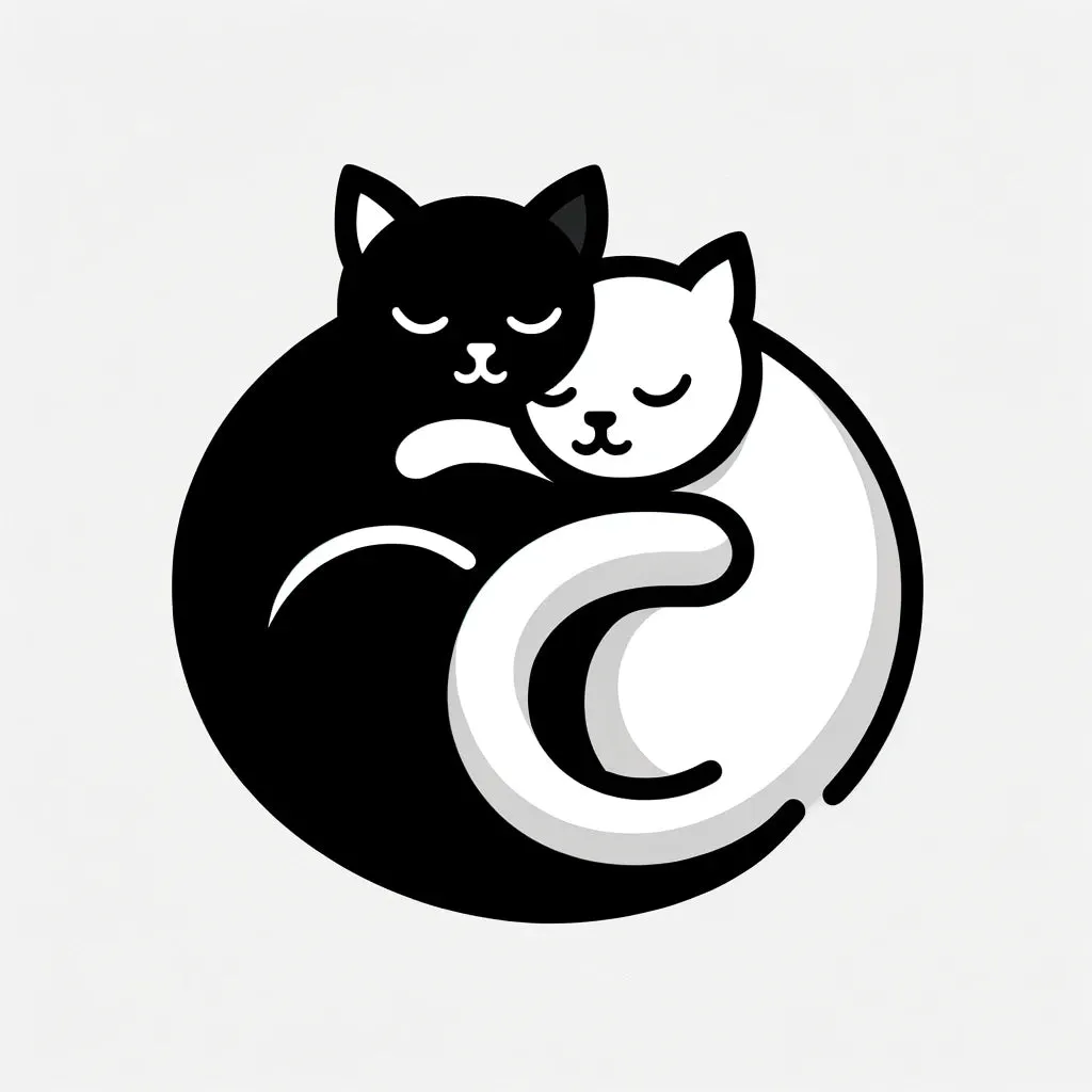 Cuddling Cats Canvas