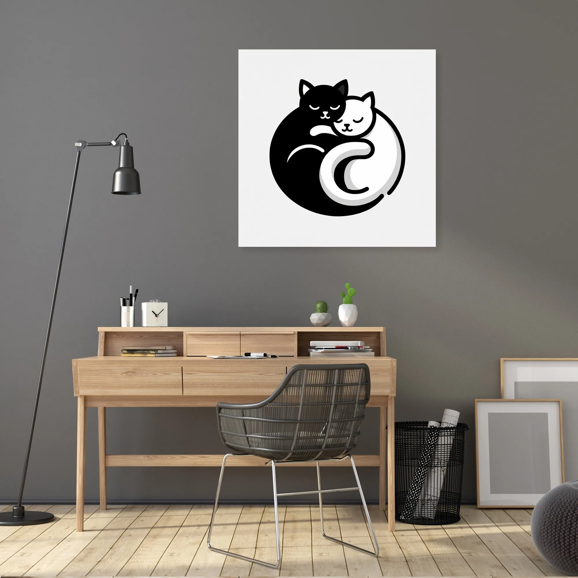 Cuddling Cats Canvas