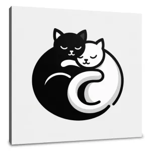 Cuddling Cats Canvas