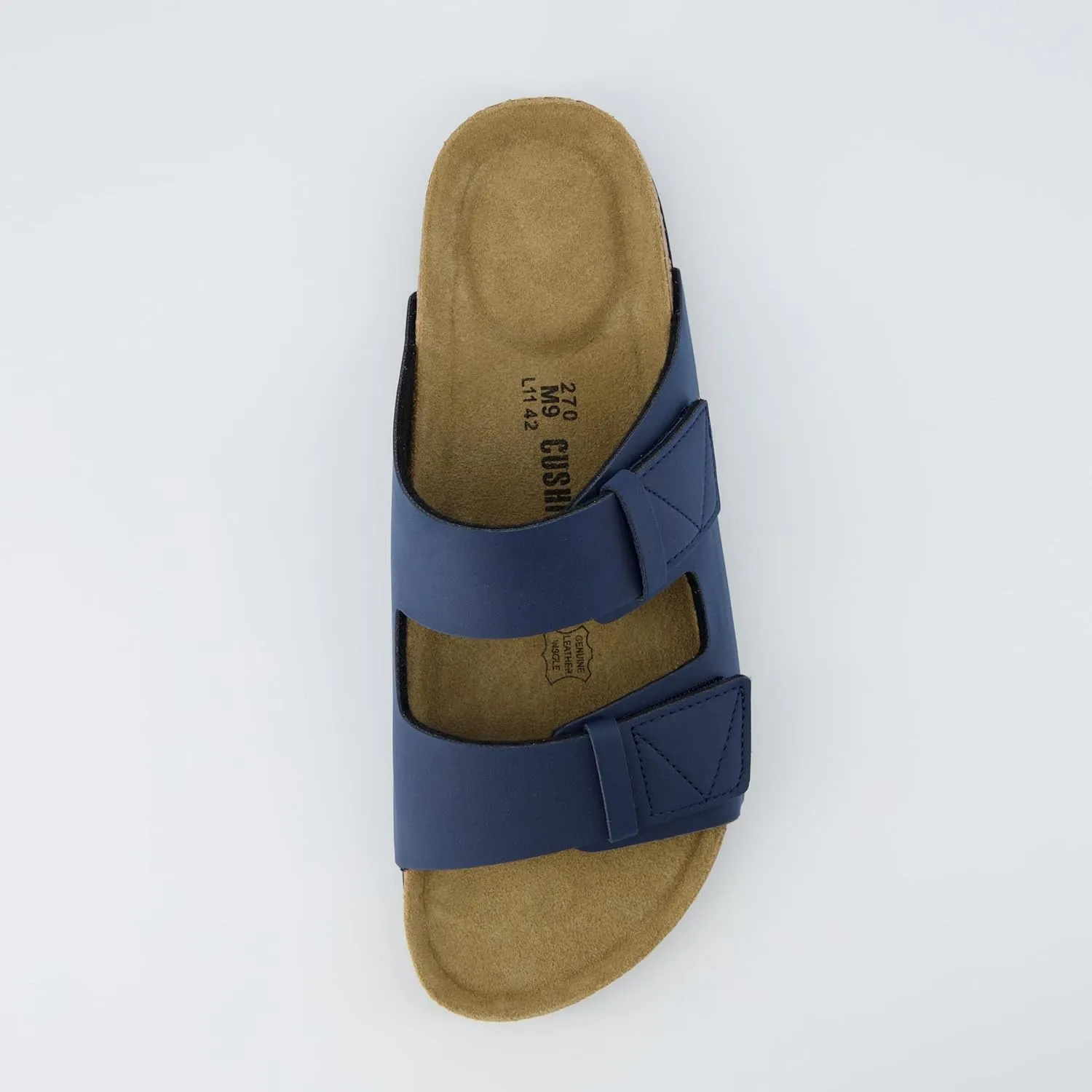CUSHIONAIRE Men's Lynx Cork footbed Sandal with  Comfort