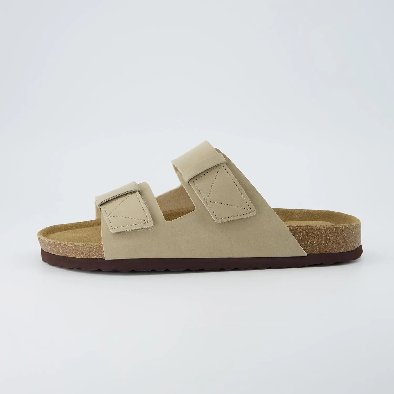 CUSHIONAIRE Men's Lynx Cork footbed Sandal with  Comfort