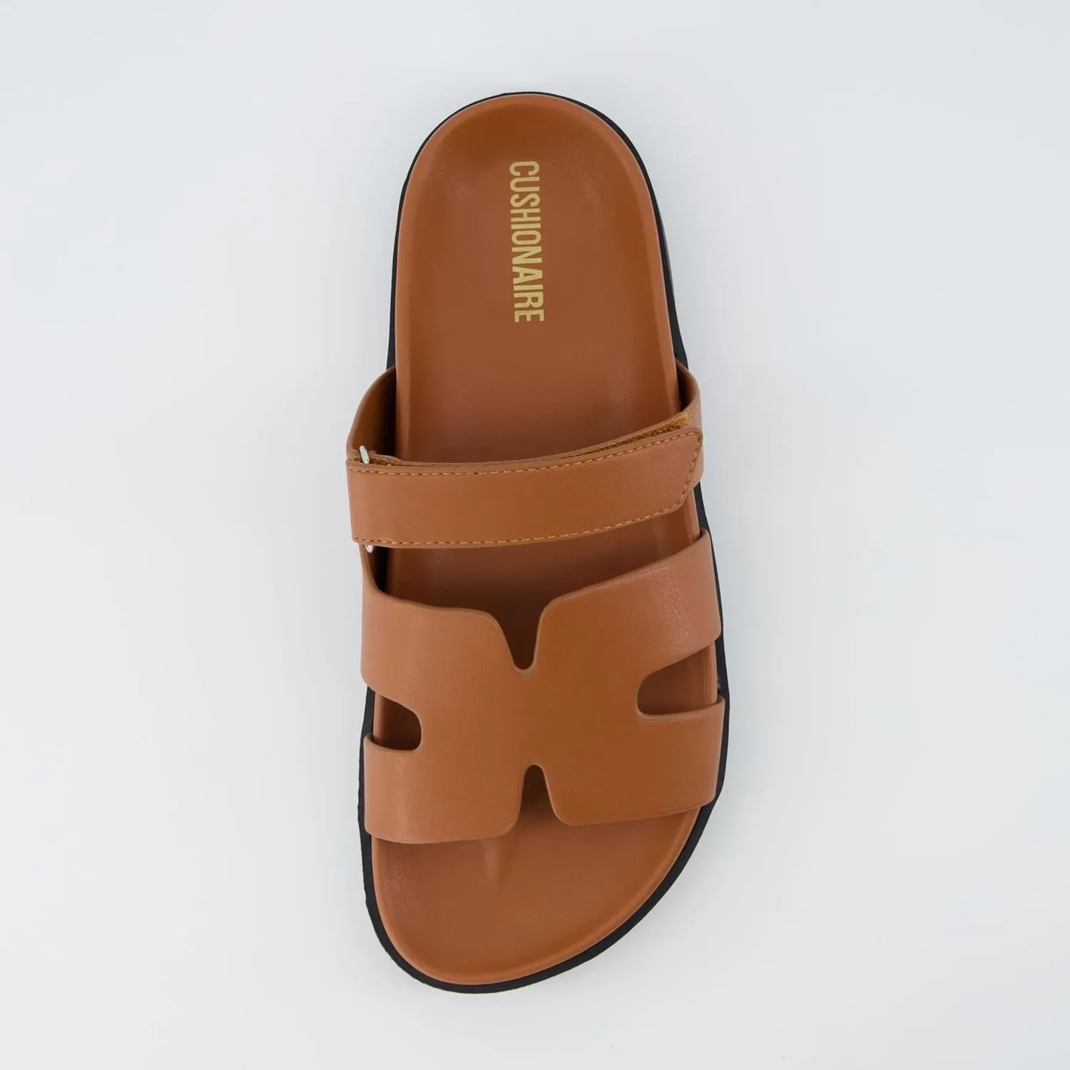 CUSHIONAIRE Women's Estate Footbed Sandal With  Comfort