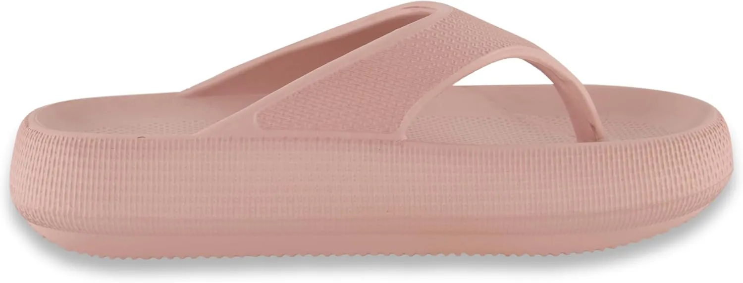 CUSHIONAIRE Women's Fling recovery cloud pool slides sandal with  Comfort