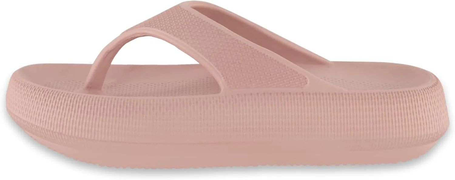 CUSHIONAIRE Women's Fling recovery cloud pool slides sandal with  Comfort