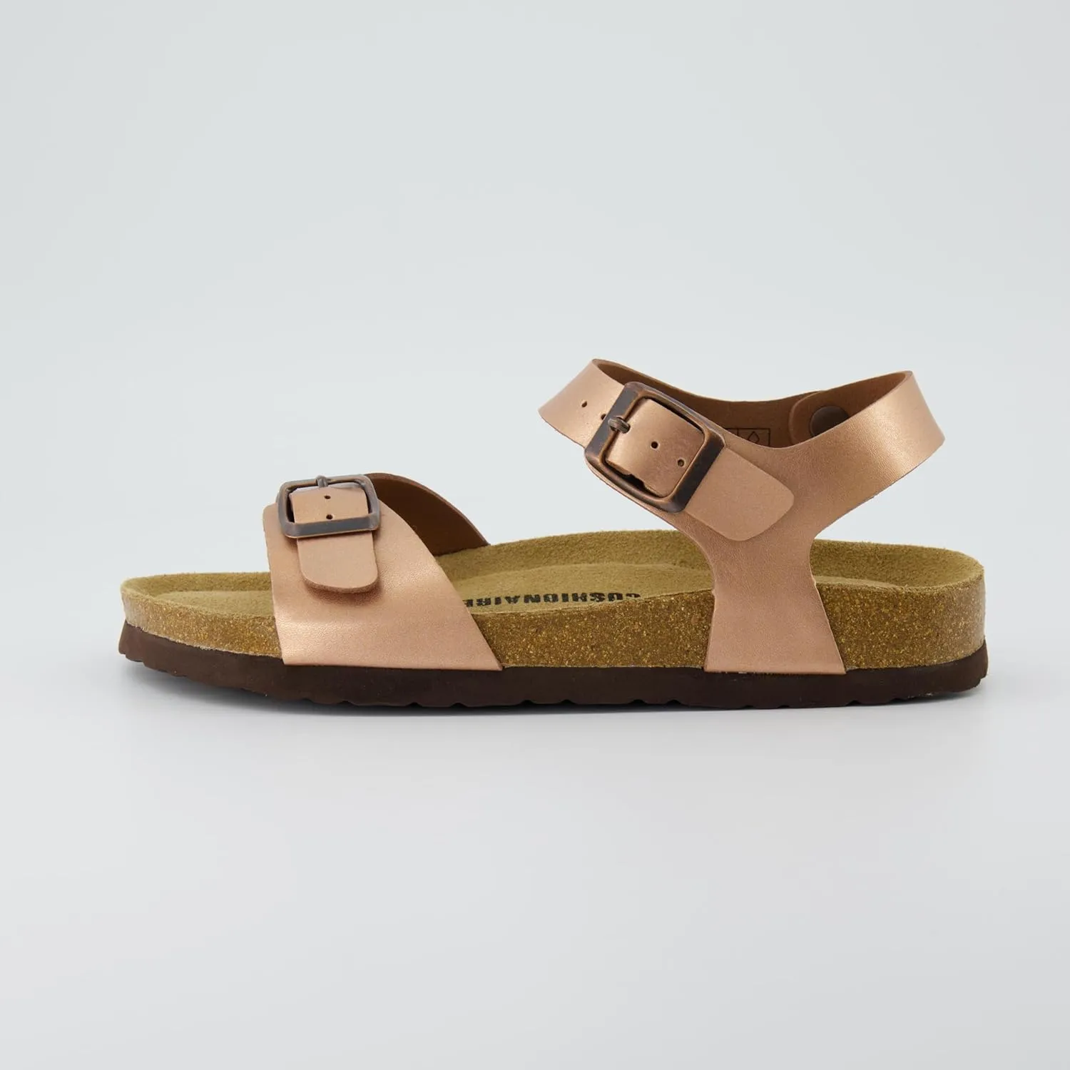 CUSHIONAIRE Women's Lauri Cork footbed Sandal with  Comfort