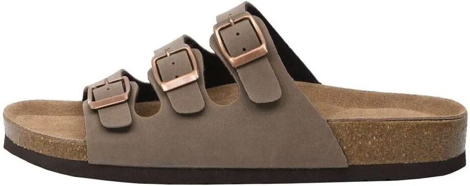CUSHIONAIRE Women's Lela Cork footbed Sandal with  Comfort