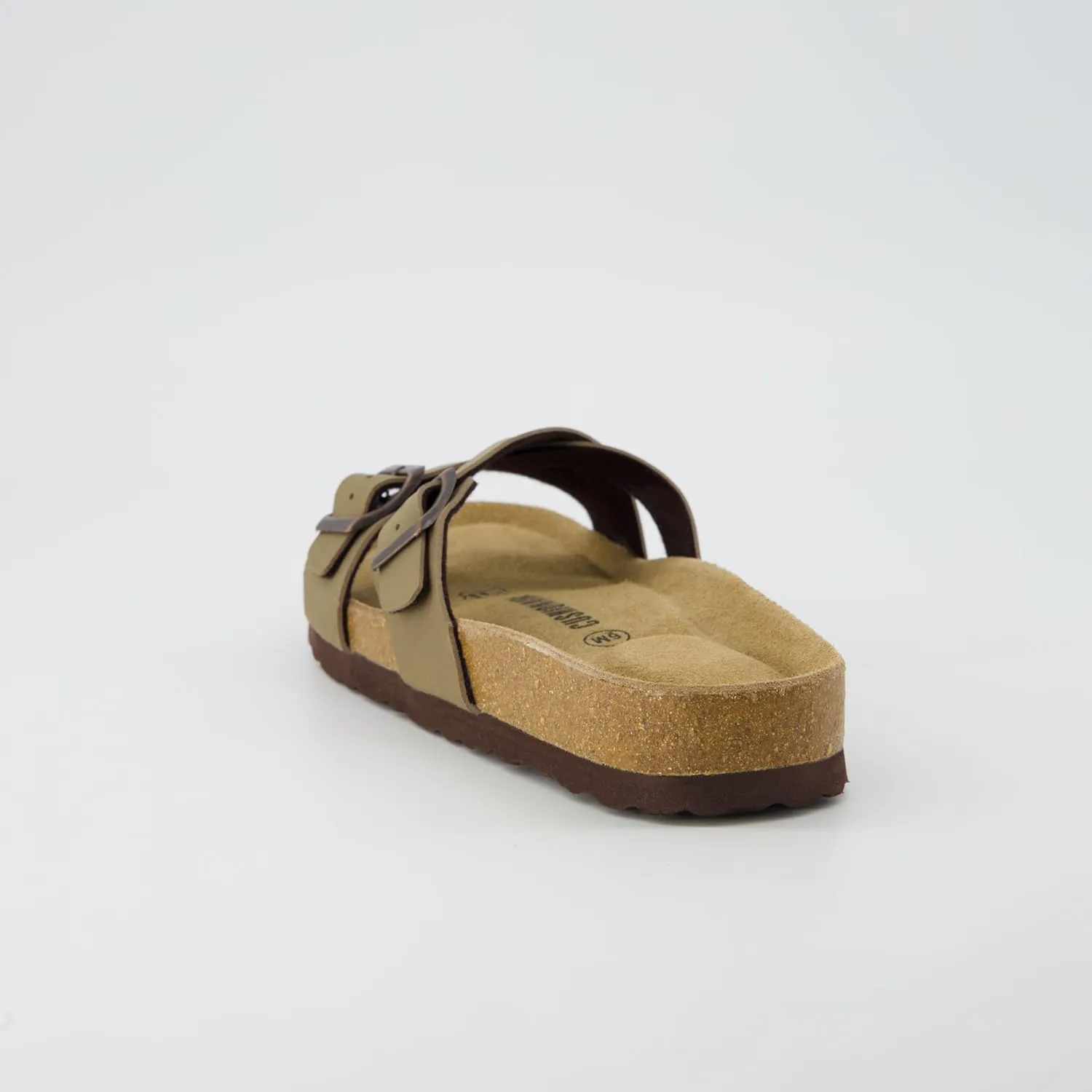 CUSHIONAIRE Women's Liza Cork Footbed Sandal With  Comfort