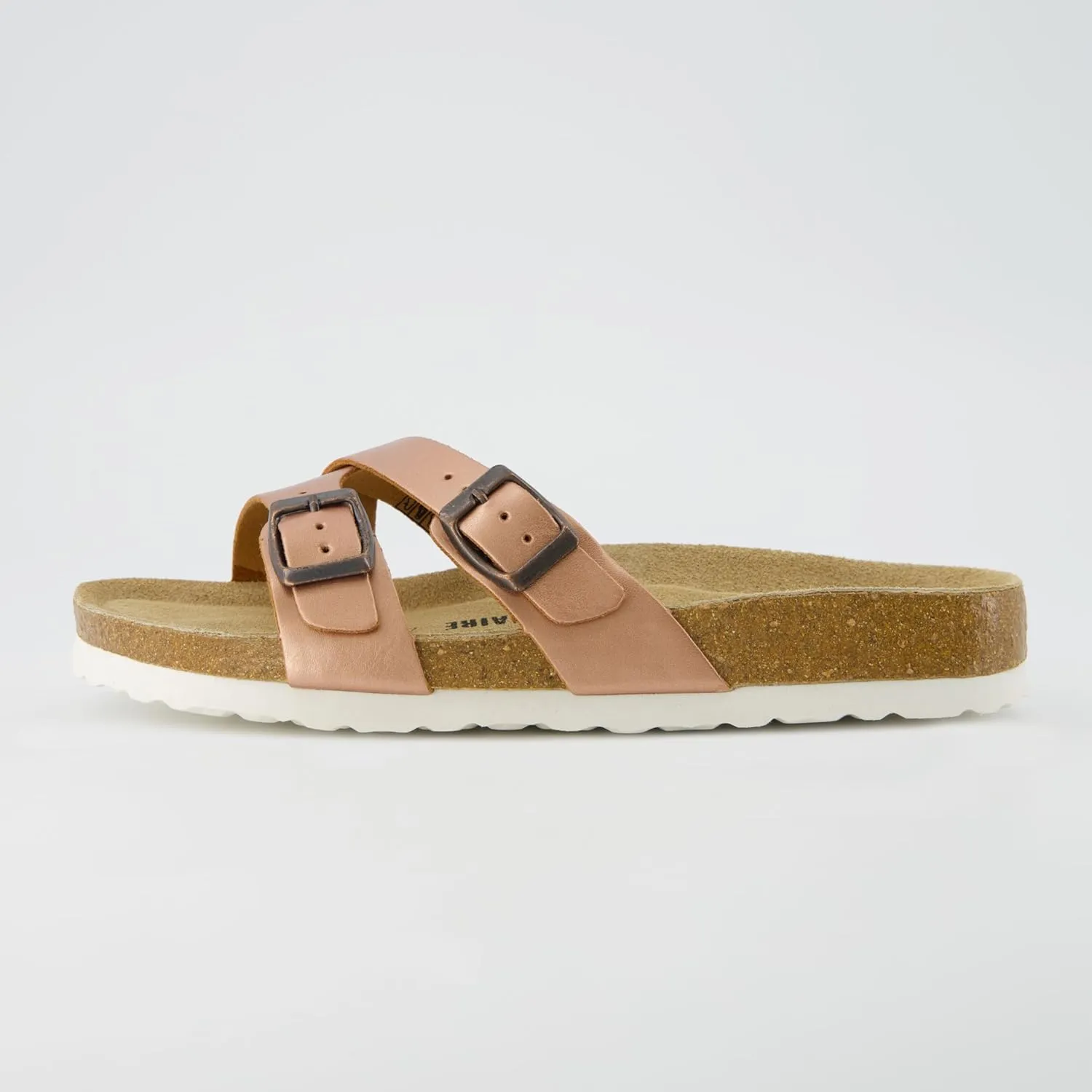 CUSHIONAIRE Women's Liza Cork Footbed Sandal With  Comfort