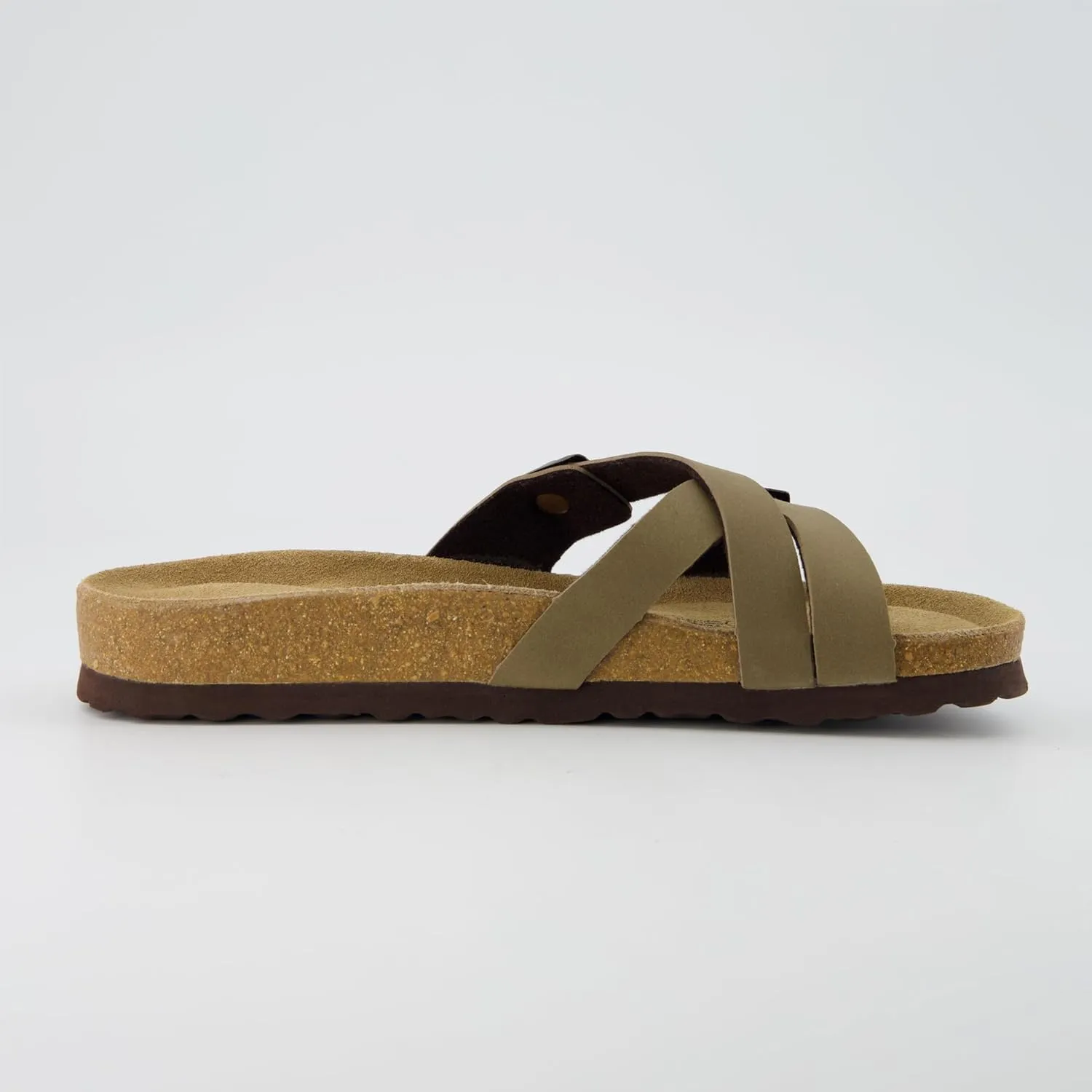 CUSHIONAIRE Women's Liza Cork Footbed Sandal With  Comfort