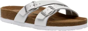 CUSHIONAIRE Women's Liza Cork Footbed Sandal With  Comfort
