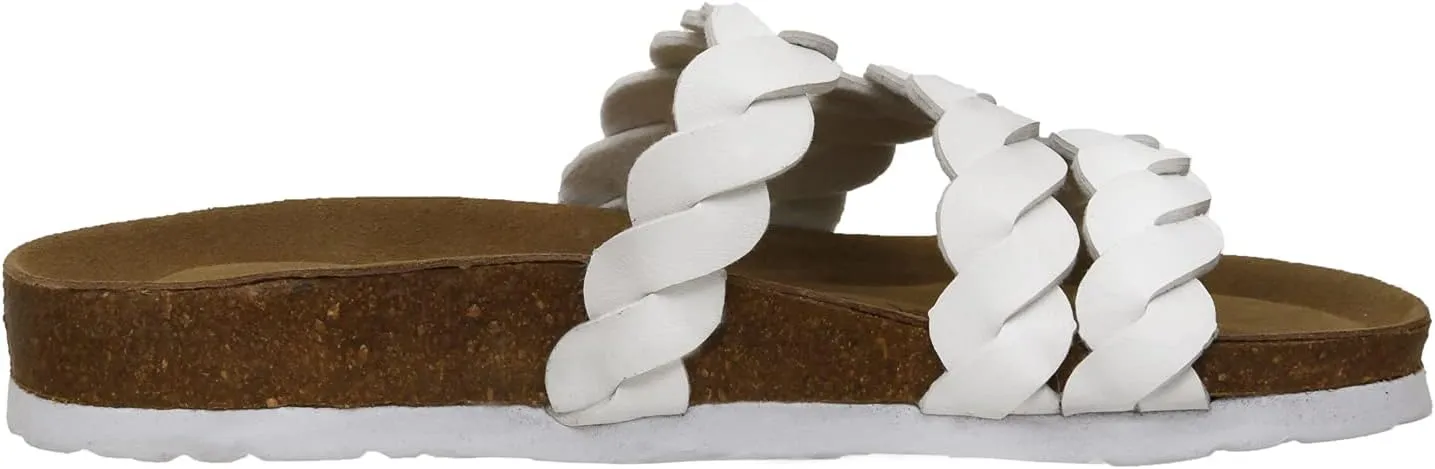 CUSHIONAIRE Women's Lucy Cork footbed Sandal with  Comfort and Wide Widths Available